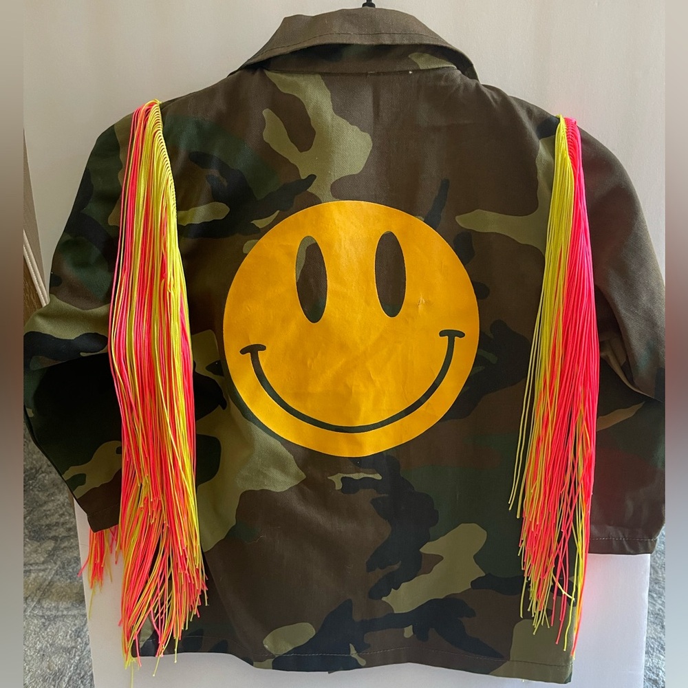 King + Lola army fringe jacket
